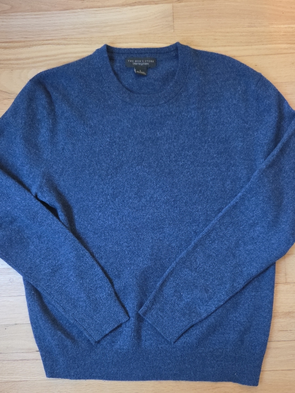 Bloomingdale's Men's Crewneck Sweater in Heathered Navy